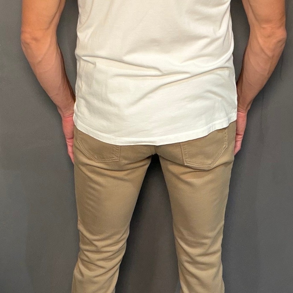 Banana Republic Slim Traveler Pants | Khaki | 30x32 Slim Fit - Picture 2 of 7